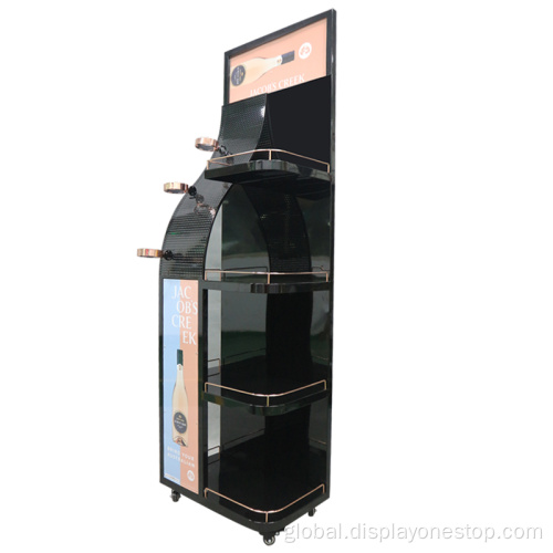 High-End Auto Softdrink Display Rack High Quality Adjustable wine Shelf, OEM Orders Manufactory